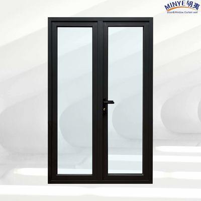Moderne ontwerp thermische breuk aluminium legering Casement deuren in wit voor en kopers