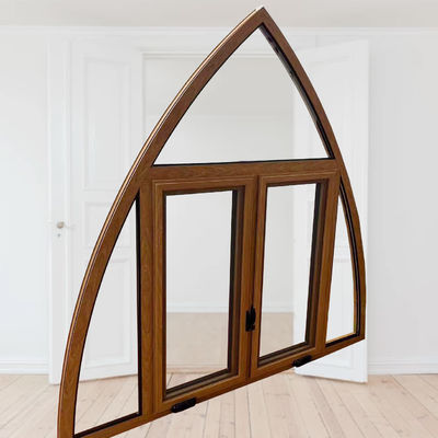 Moderne design Winddicht Aluminium Aluminium Frame Verticaal Swing Opening Window voor de markt