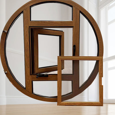 Aluminium legering frame ronde decoratieve bekleding venster voor winddichtheid en ontwerp optie