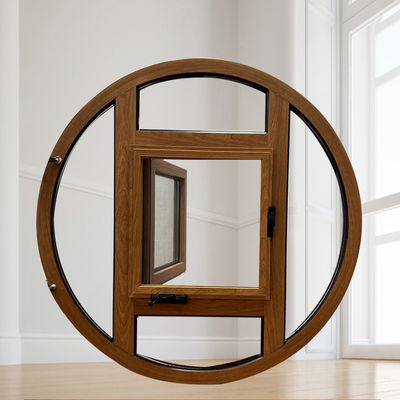 Aluminium legering frame ronde decoratieve bekleding venster voor winddichtheid en ontwerp optie