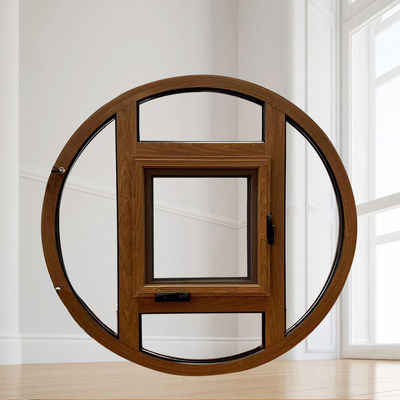 Aluminium legering frame ronde decoratieve bekleding venster voor winddichtheid en ontwerp optie
