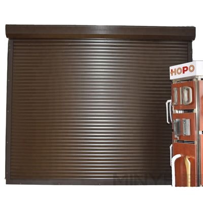 Winddichte functie Verticaal openingspatroon Aluminium legering magazijn deur voor opslag