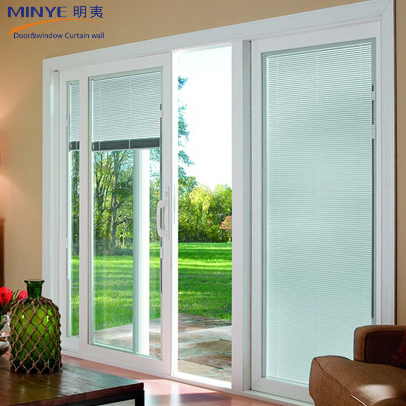 Glasdeurtype PVC/UPVC Dubbelglas schuifdeuren voor badkamer- en keukenkasten