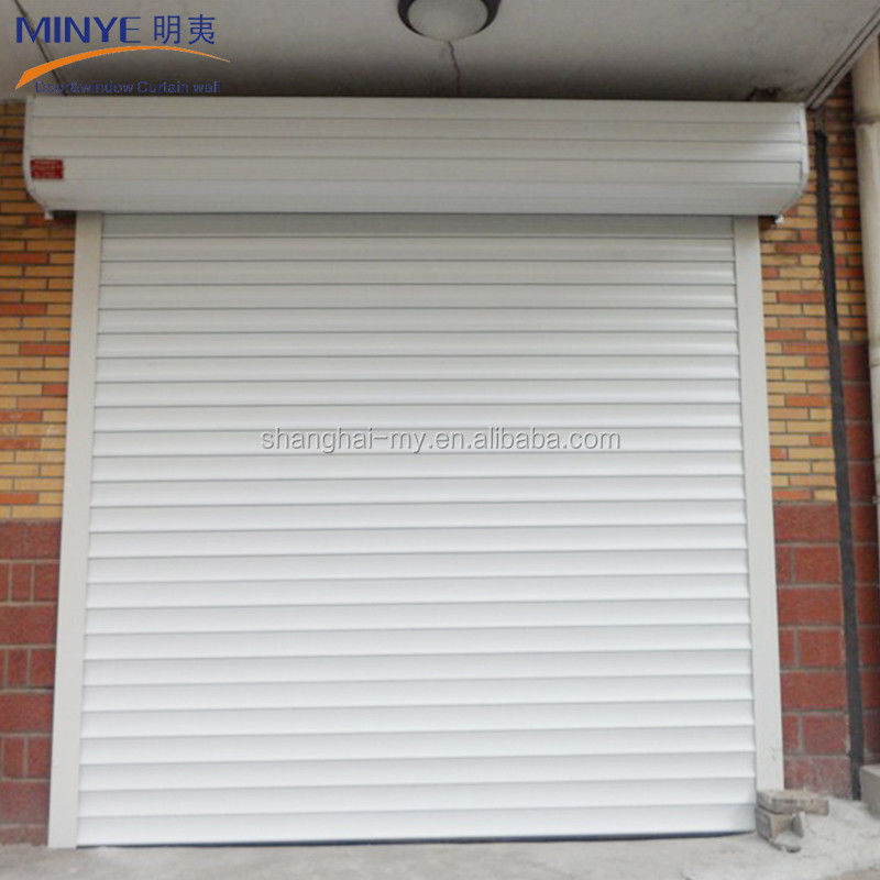 Chinees aluminium legering elektrisch ontwerp rollend naar beneden garagedeur rolluik deuren