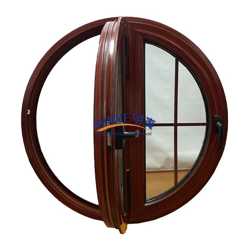 Duitse hardware thermische breuk Aluminium legering Profiel ronde kasten venster voor woonkamer