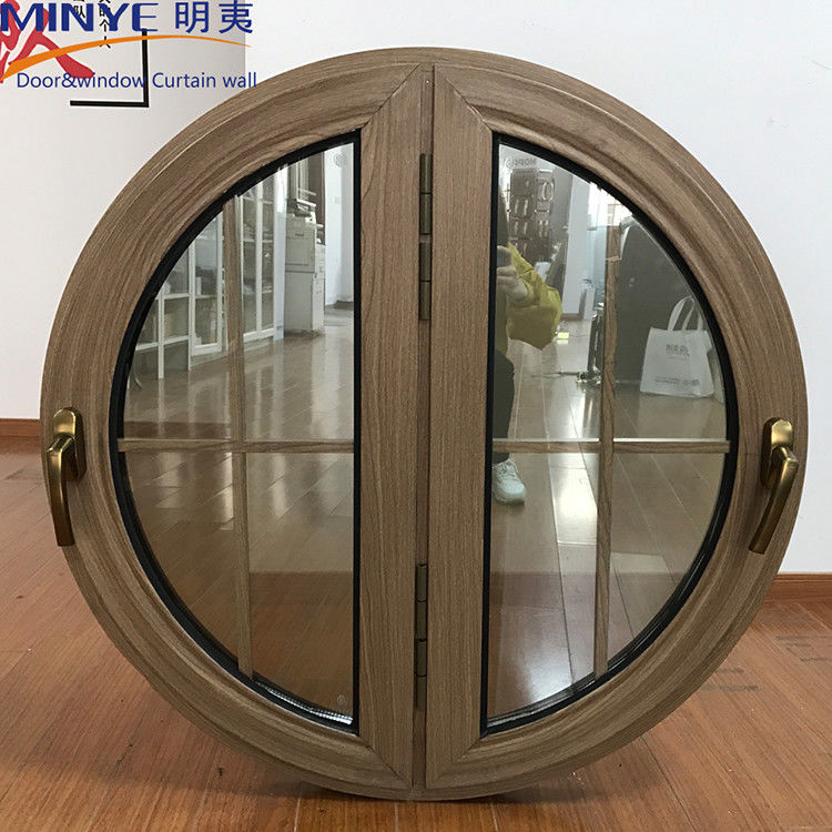1.4 mm Profieldikte Steen gieten in Shanghai Halfrond Houten Casement Venster
