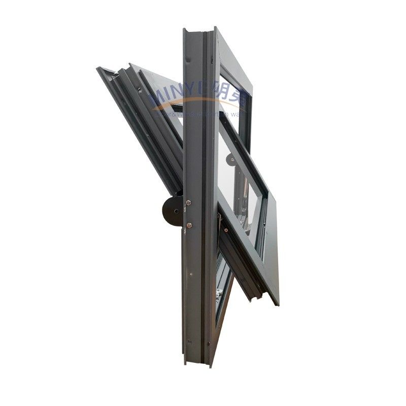 Hardware Aluminium horizontaal in het midden gehangen draaiend draaibank gehangen venster voor landelijke markten
