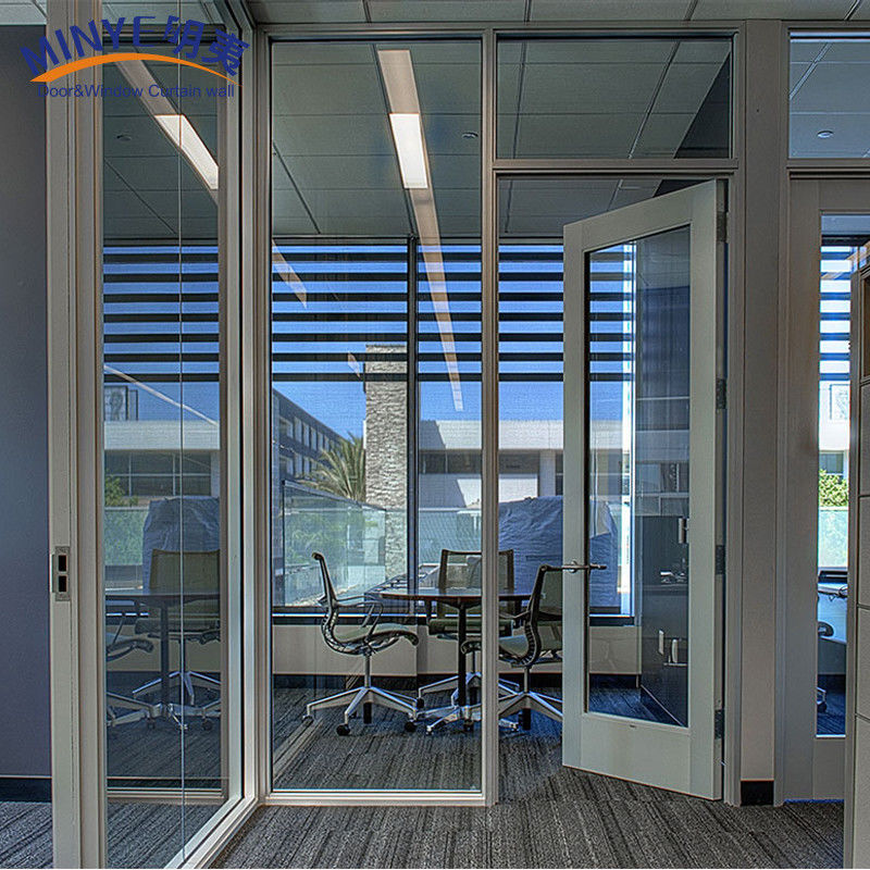 Poedercoating Aluminium Frame Design Office Entry Door voor commerciële Casement Door Closer