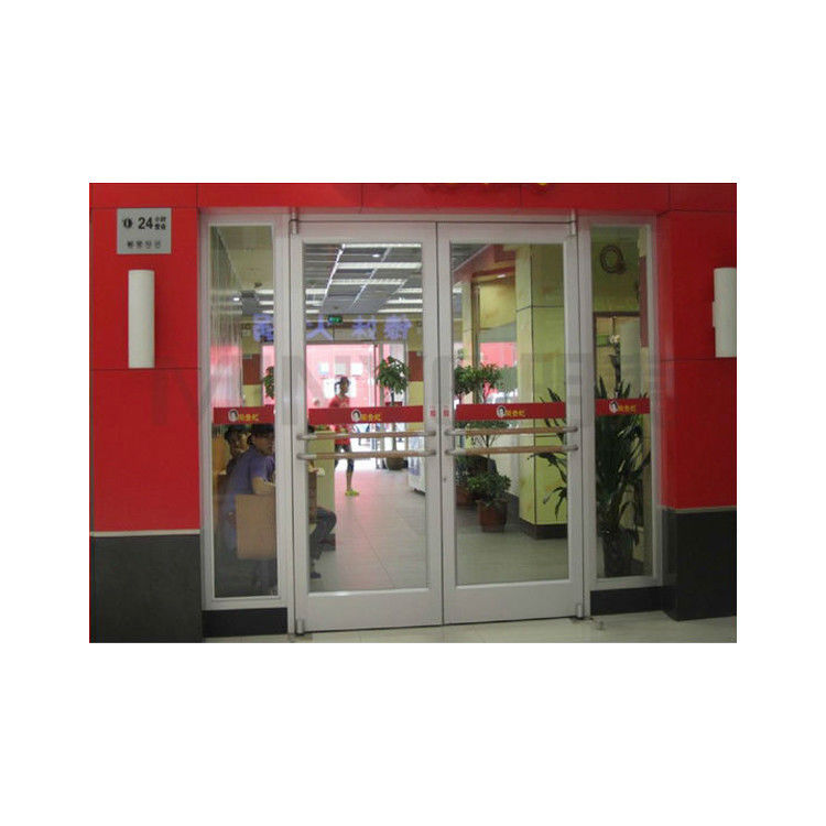 KFC Shop Front Swing Door met poeder gecoate aluminium frame glas en veerontwerp