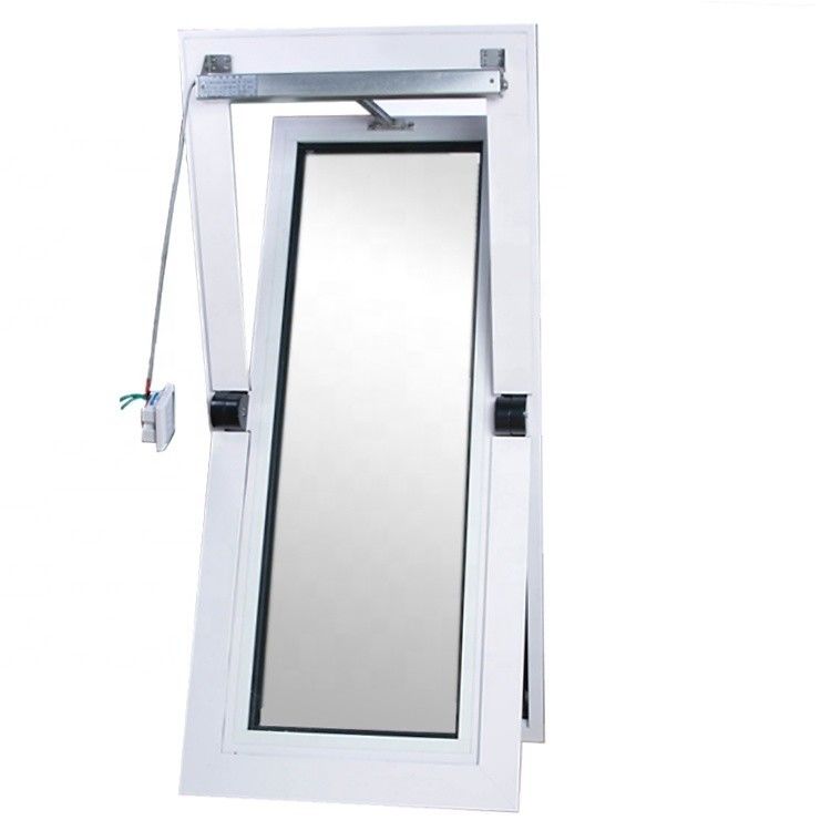 Decoratief aluminium legering gehard glas Centrum Pivot Casement Tilt en draaien venster