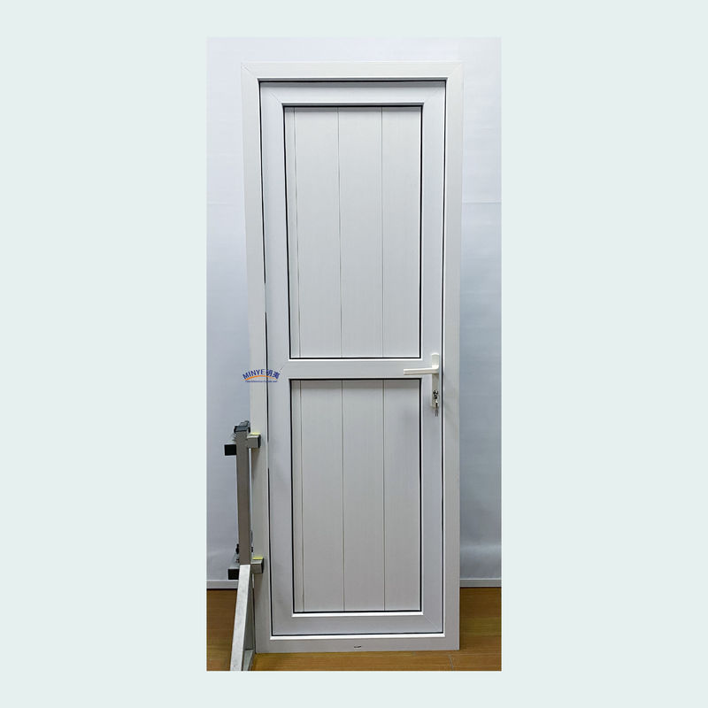 Doppelgehard glas Franse stijl UPVC verticale deur met scharnieren voor PVC-gusset deur Exporteur