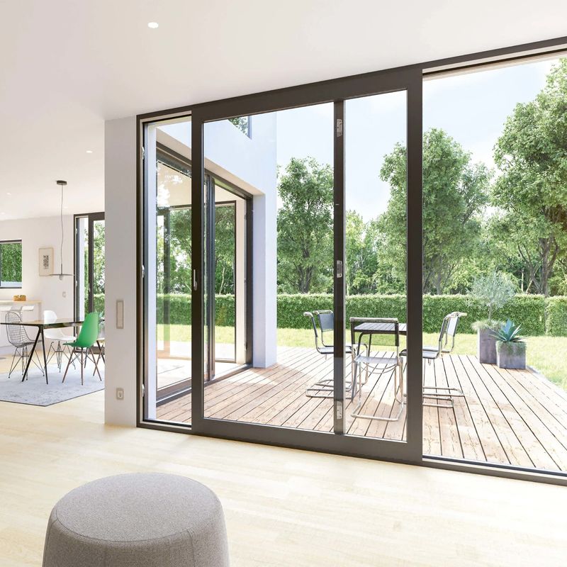 Waterdichte en winddichte PVC-glasschuifdeur voor UPVC-deur Open stijl schuifdeur