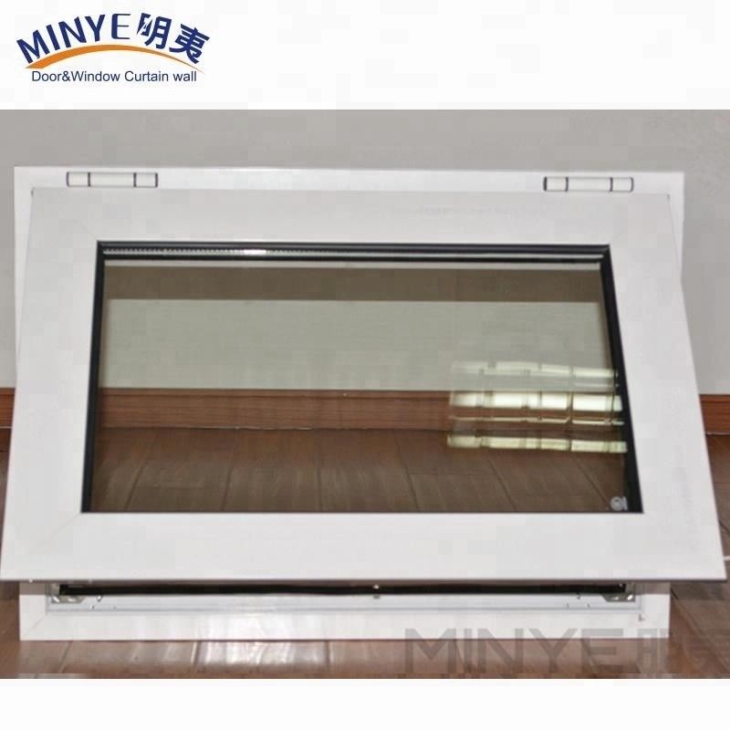 Swing Open Normaal PVC Profiel Kleur Aanpassing UPVC/PVC Horizontaal Pivoted Single Hang Windows