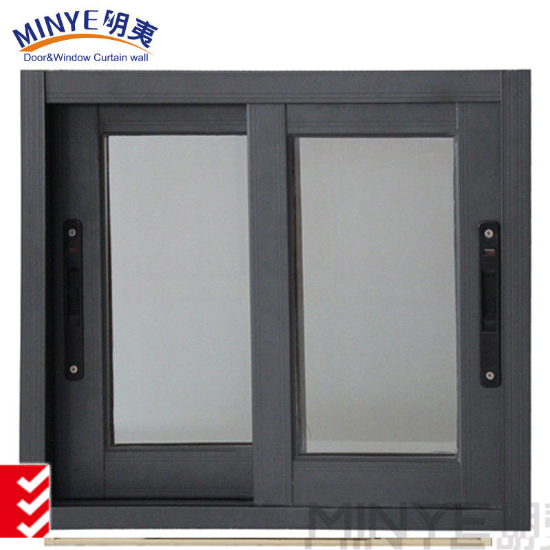 Aluminium legering balkon schuifvenster met aangepast kleurprofiel