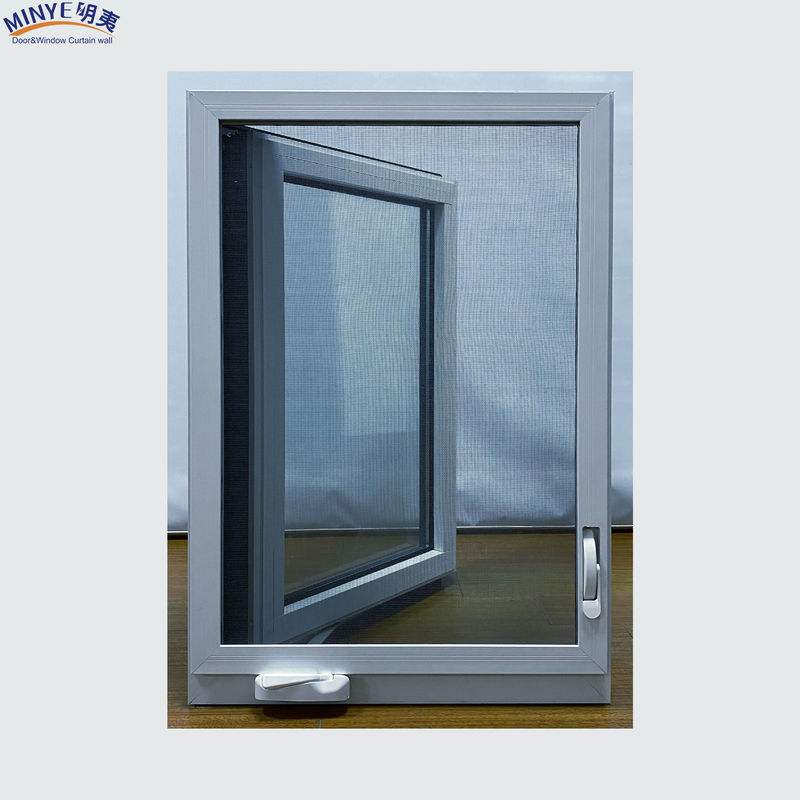 Zwart-wit Modern Window Grill Design American Casement Window met 1,4 mm profiel