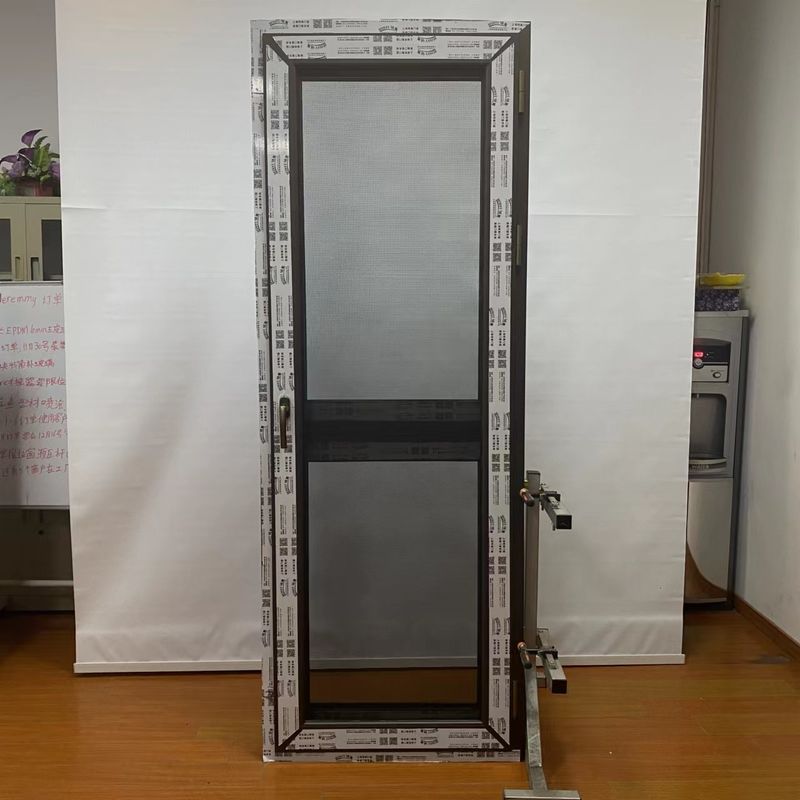 Minimalistische glazen deur met Chinese top hardware aluminium dubbele bladkasten venster