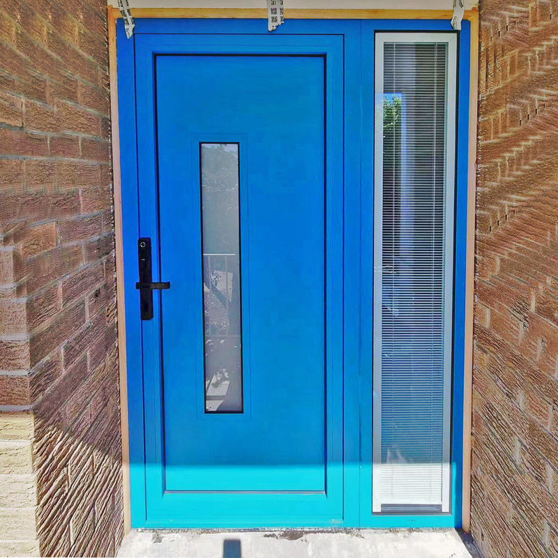 OEM Customized Aluminium Alloy Glass Casement Glass Door Entrance Door voor Door