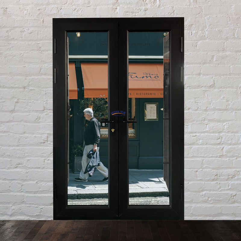 Doppelgehard glas thermisch doorbreken aluminium deur met hoge sterkte hardware