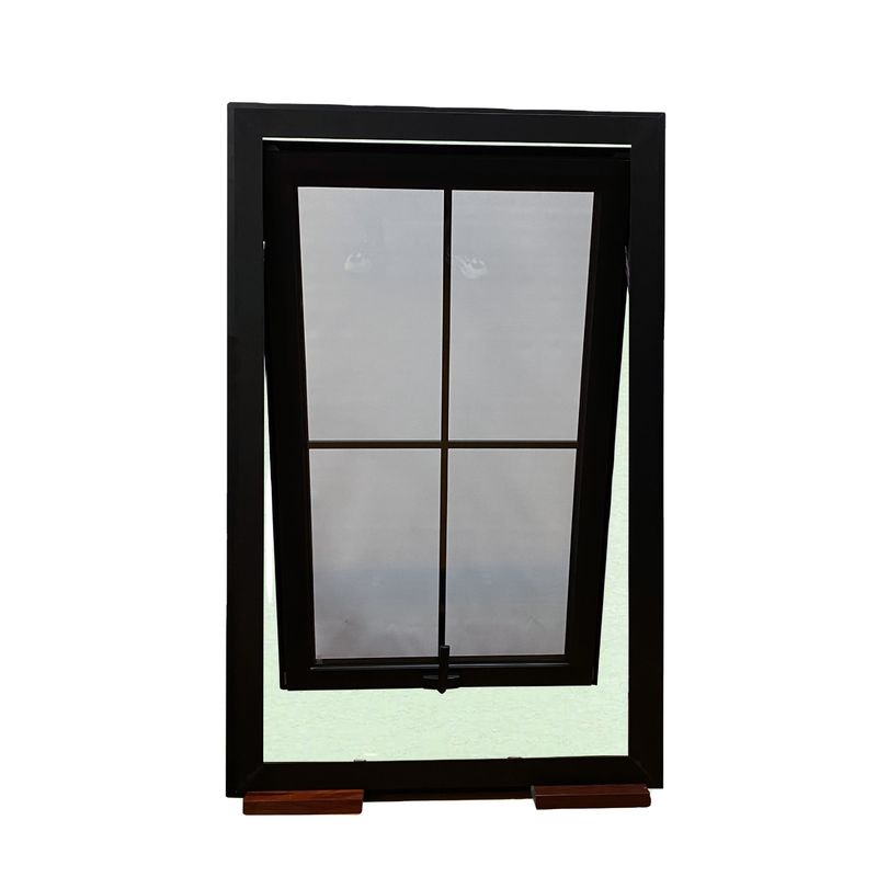 Swing Open Stijl Aluminium Marquee Venster met Dubbel gehard glas en ingebouwde rooster