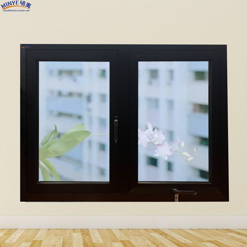 Custom Colors Aluminium Casement en Awning Windows met dubbel gehard glas