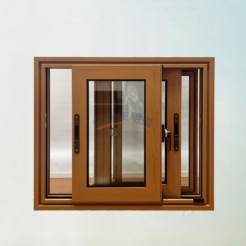 Horizontaal open patroon schuifglas venster voor aangepaste grootte in huis en kantoor