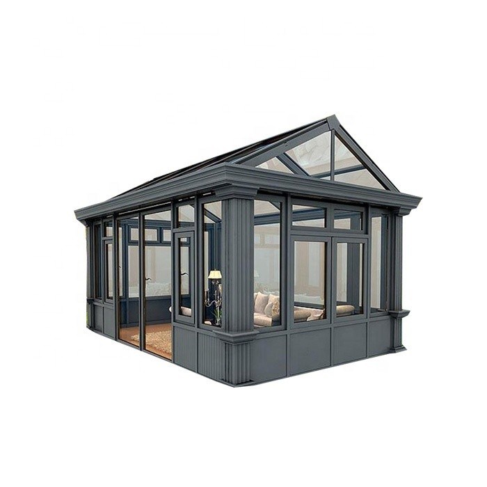 Geniet van het buitenleven in comfort met zonnekamer glas huis aluminium legering materiaal frame