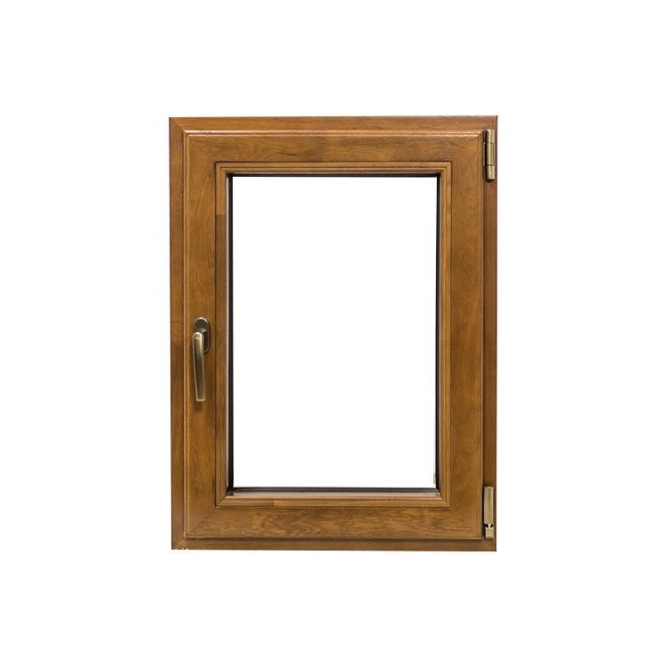 Houtkorrelontwerp Thermal Break Aluminium Tilt en Turn Window met dubbel gehard glas