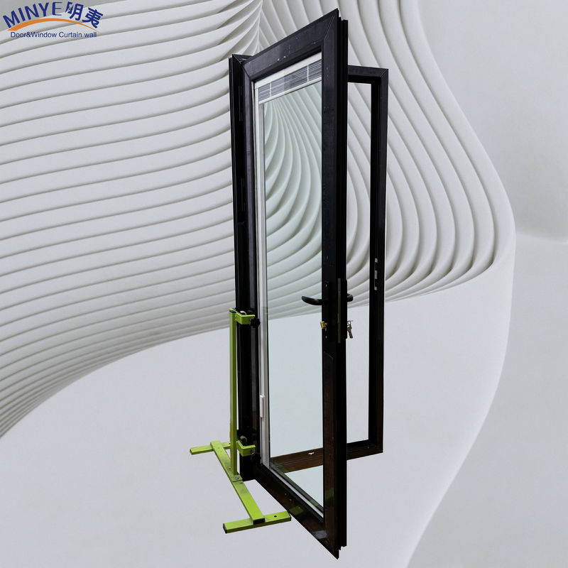 Persoonlijke grootte Aluminium Front Entry Franse Casement deuren voor huis interieur glas