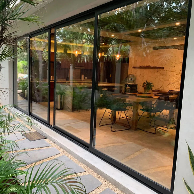 Waterdichte stacker deur voor huis patio ontwerp warmte-isolatie geluiddichte energiebesparing