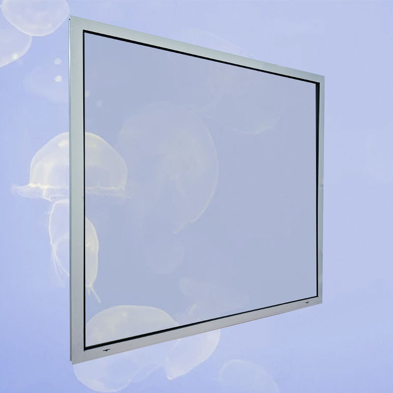 Aluminiumframe dubbelgehard glas zwart beeldvenster voor productpromotie